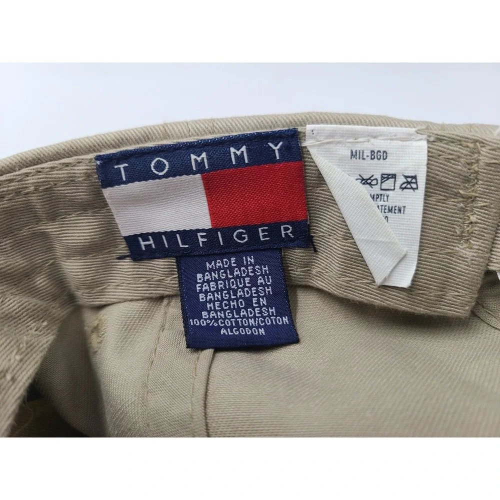 Youth‎ Tommy Hilfiger TH85 Adjustable Hat Cap Cotton Casual Logo Boy Girl Beige